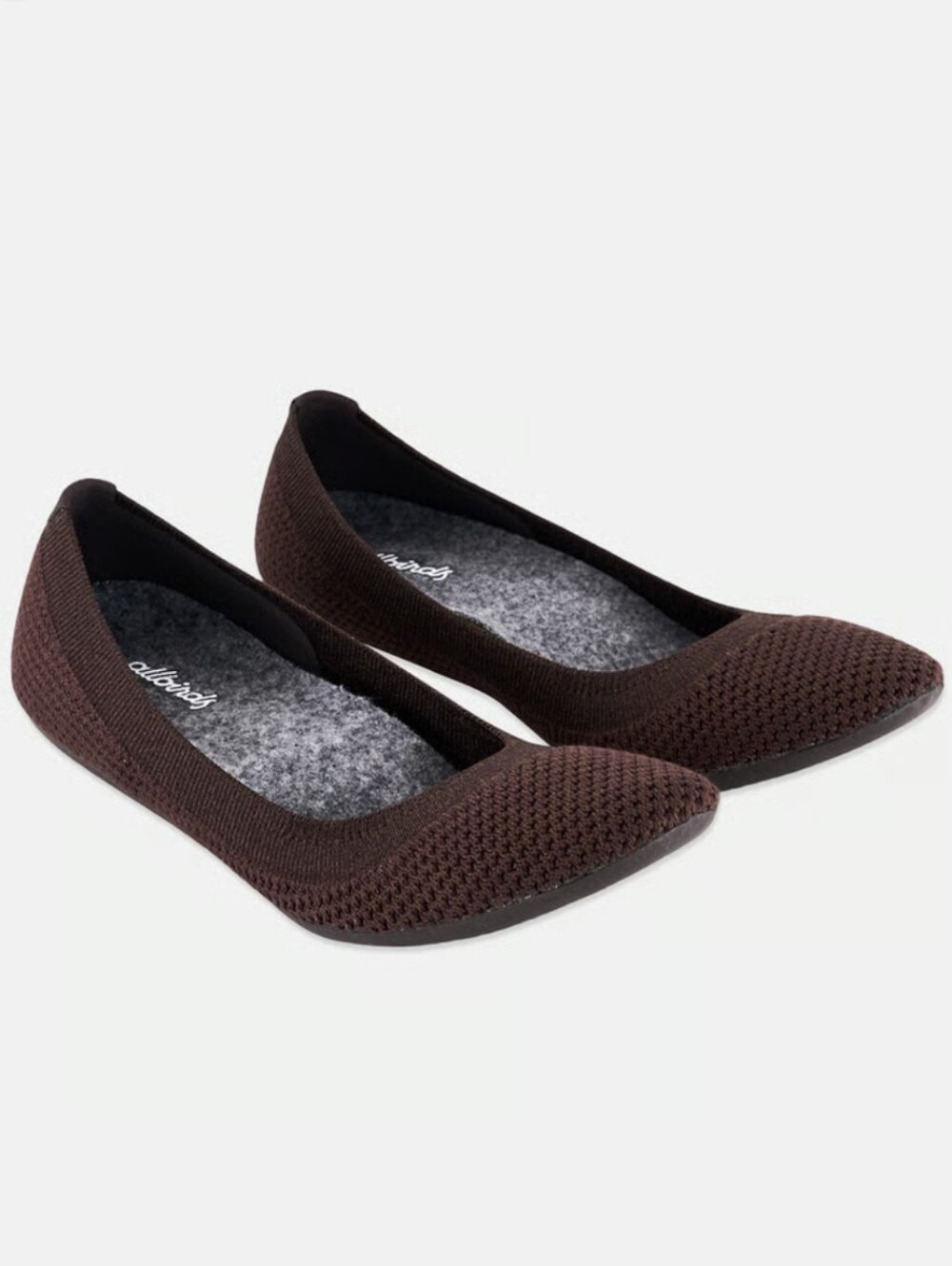 Allbirds Women Wide Slip On Casual Flats, Brown Sz 8.5 New